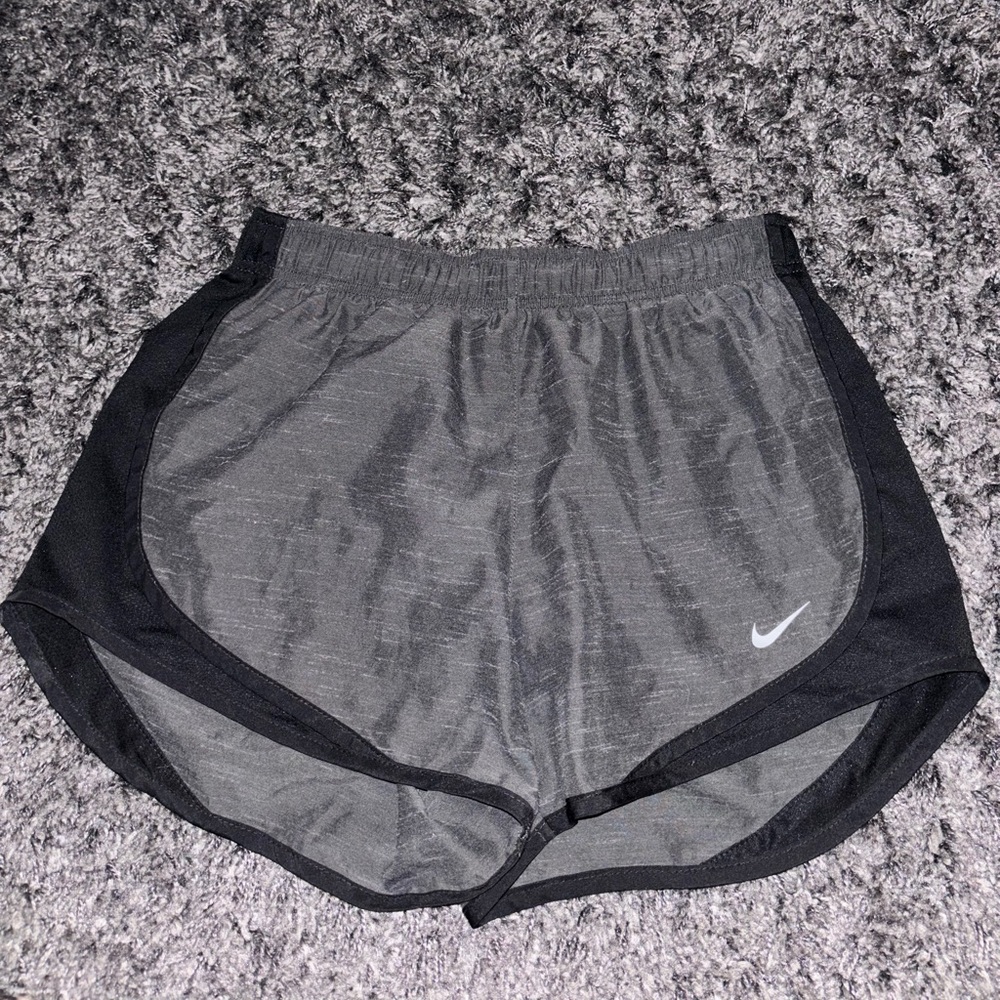Nike Women's Black and Gray Athletic Shorts